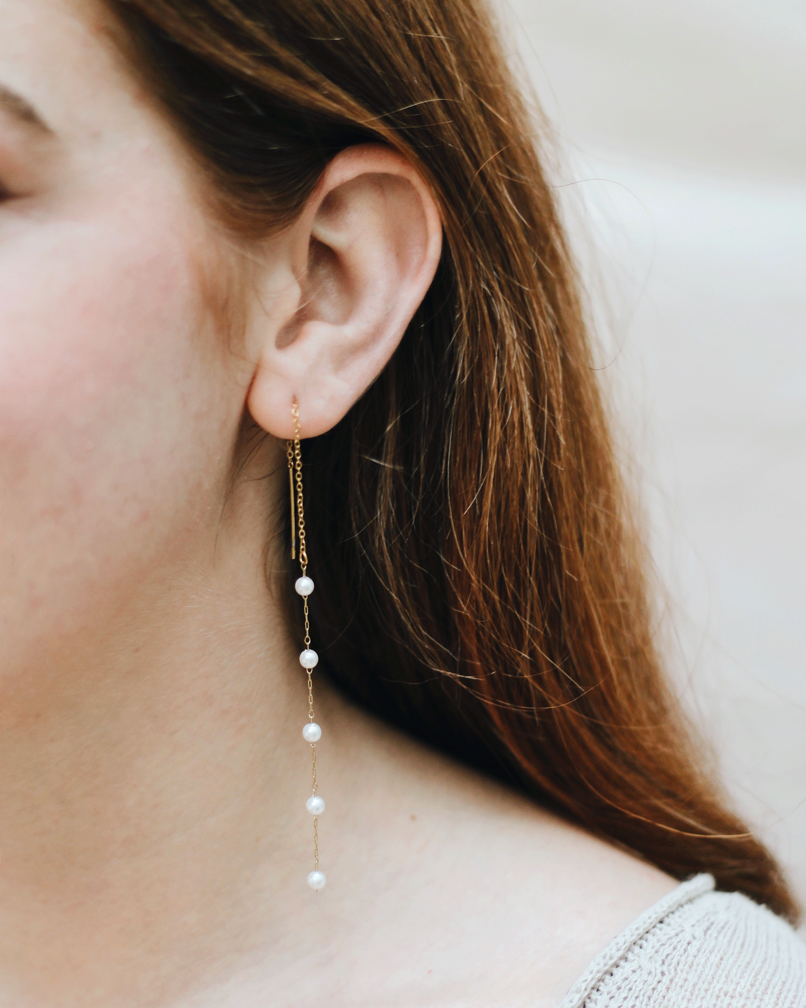 Kay I Boucles Perlées – MEMO Jewelry Paris