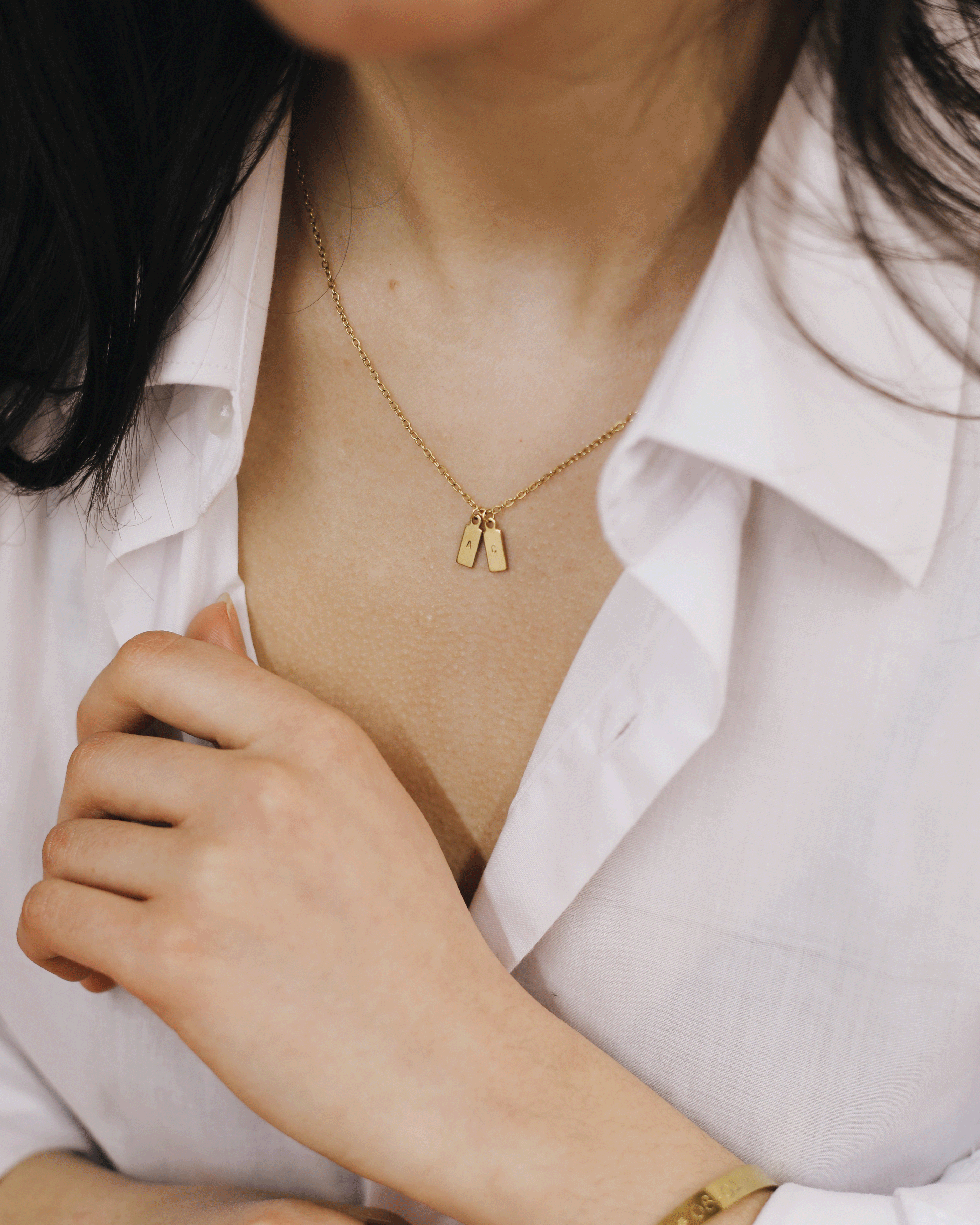 Collier Initiales Personnalisable