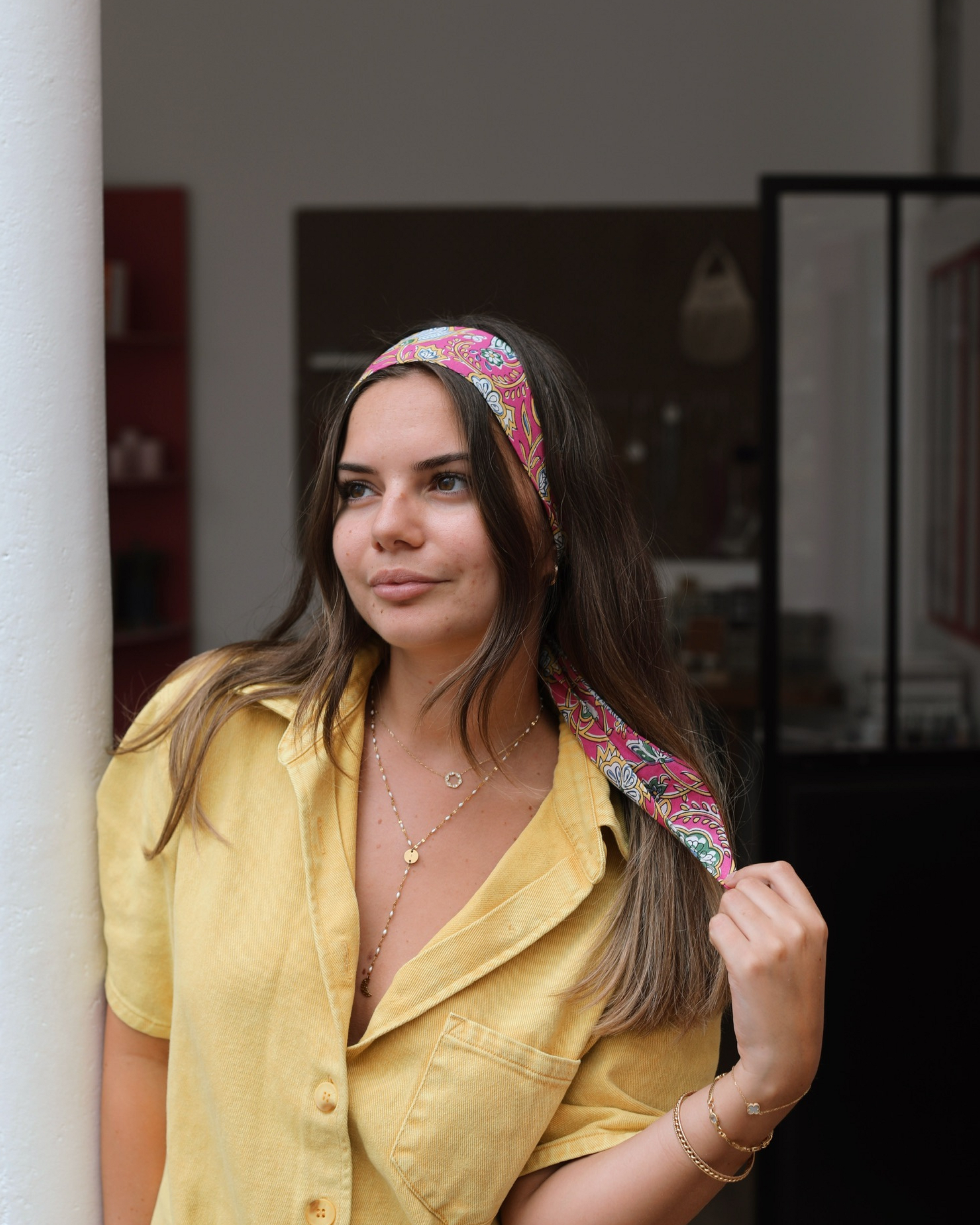 Bandeau à Motifs I Foulard Fait-Main