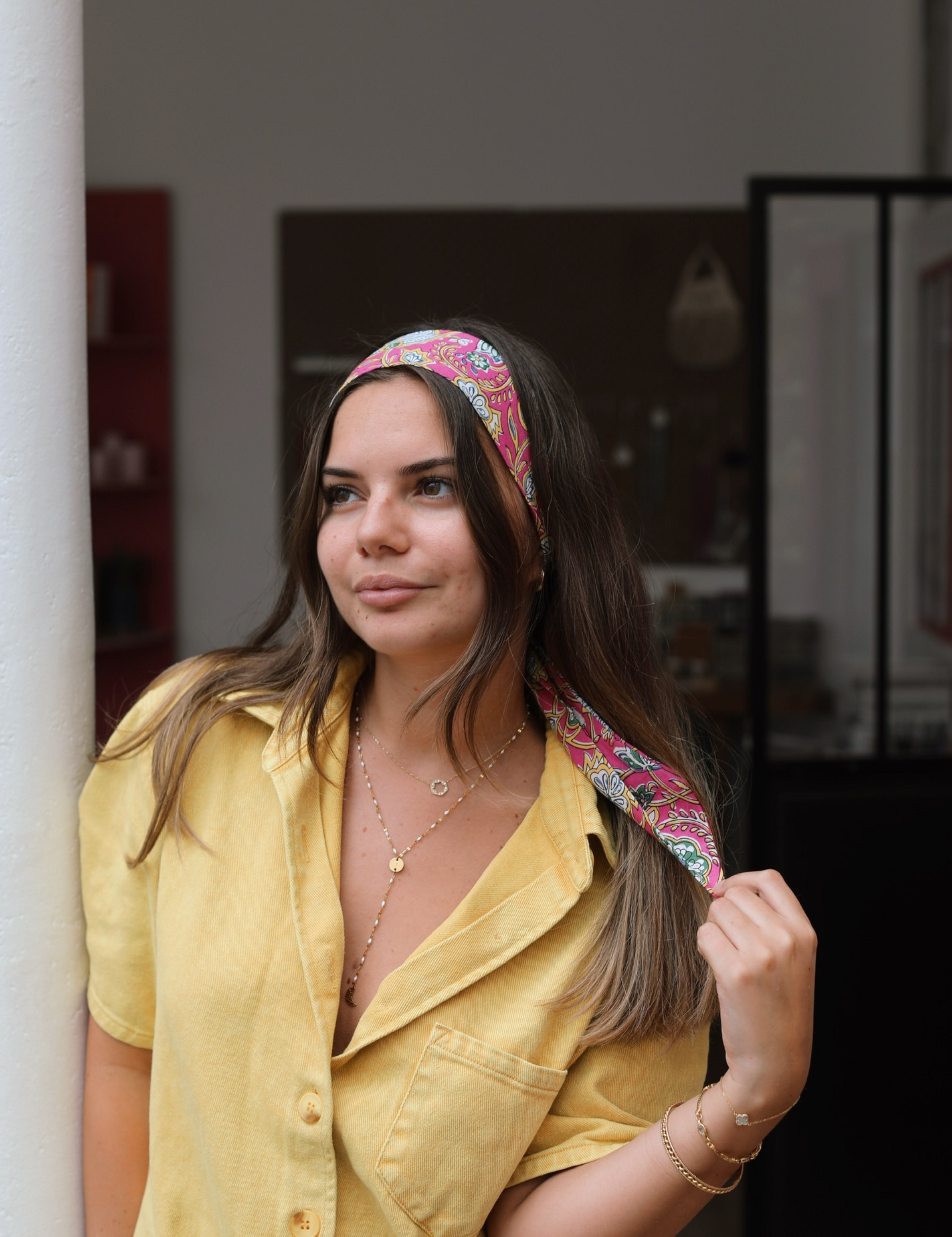 Bandeau à Motifs I Foulard Fait-Main
