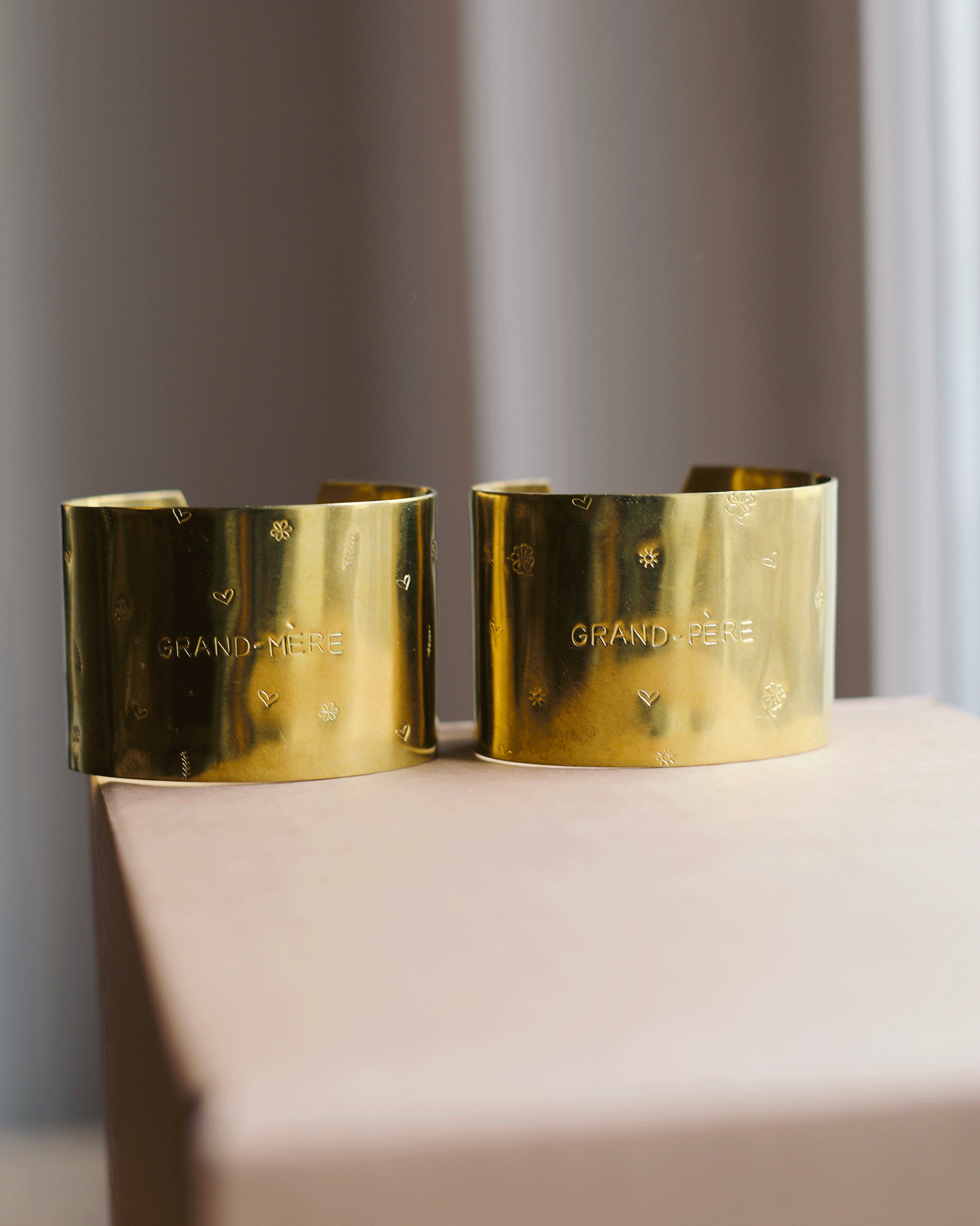 Ronds de Serviette Personnalisables I Coffret de 3