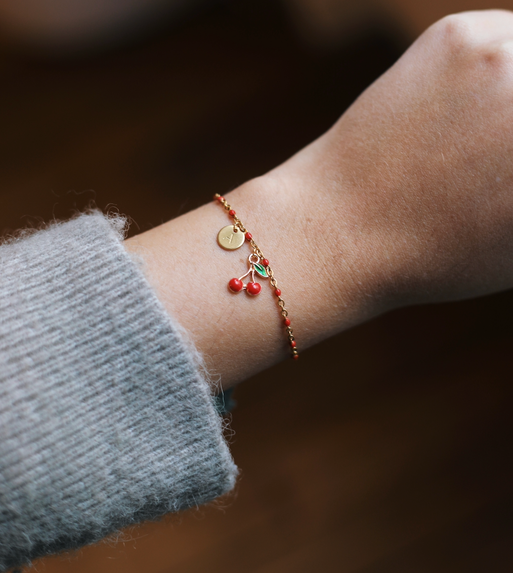 Ma Cerise I Bracelet à charms