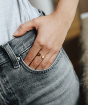 Toi & Moi | Bague Estampée