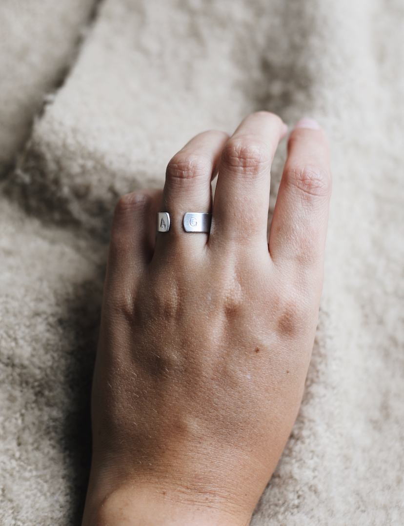 Toi & Moi | Bague Estampée