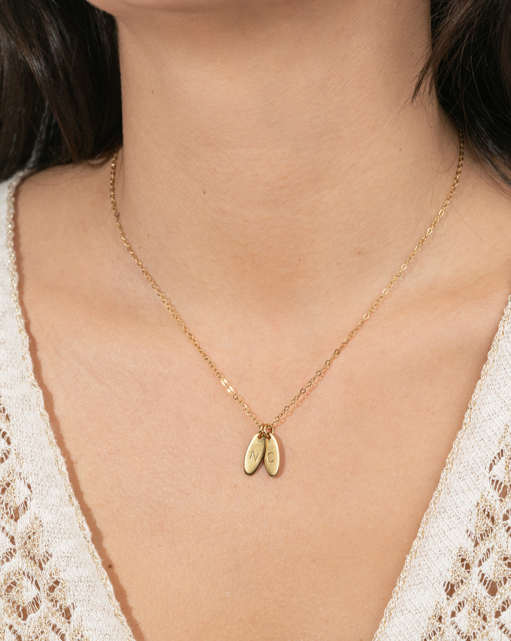 Collier Initiales Personnalisable