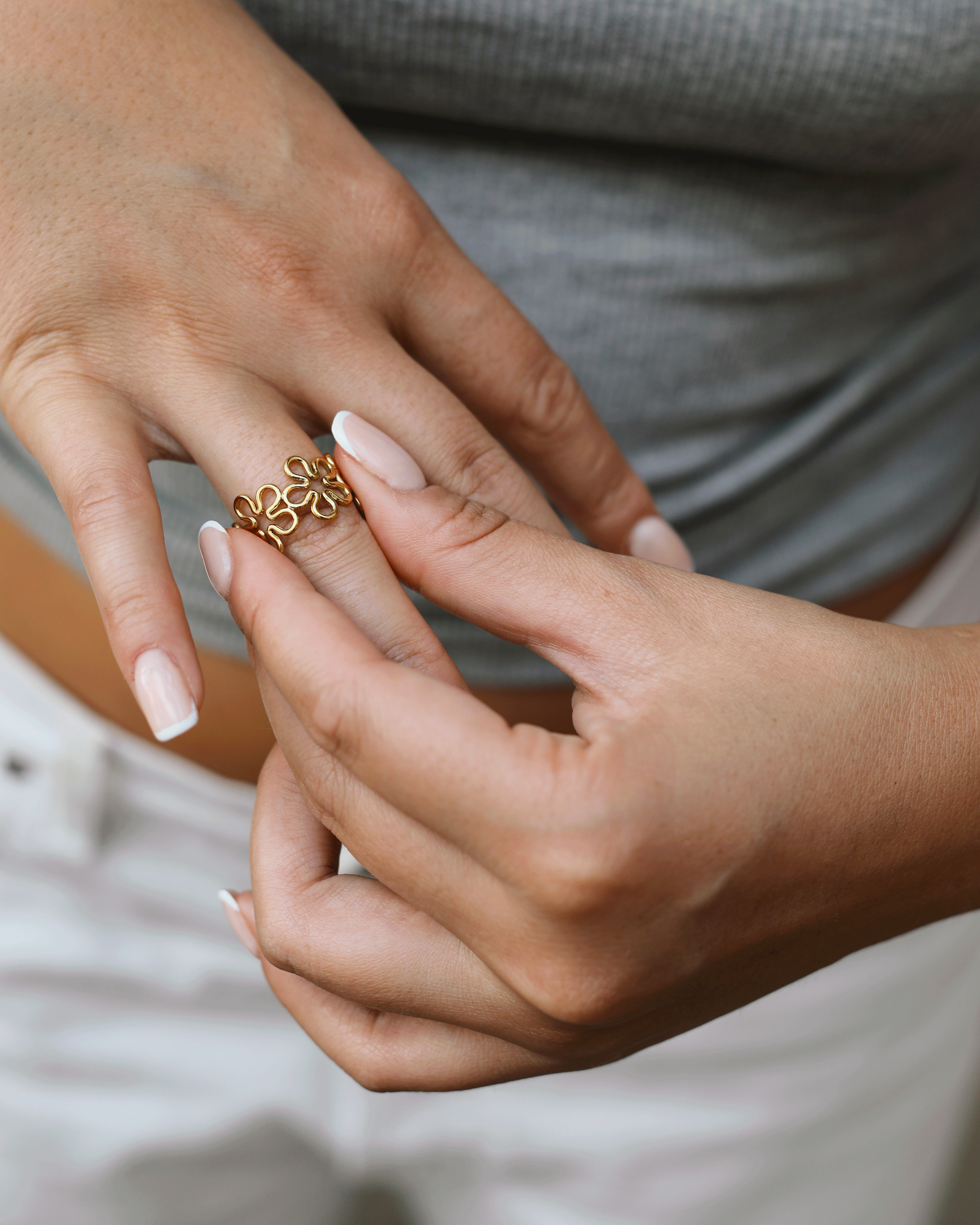 Nia I Bague en Acier Inoydable